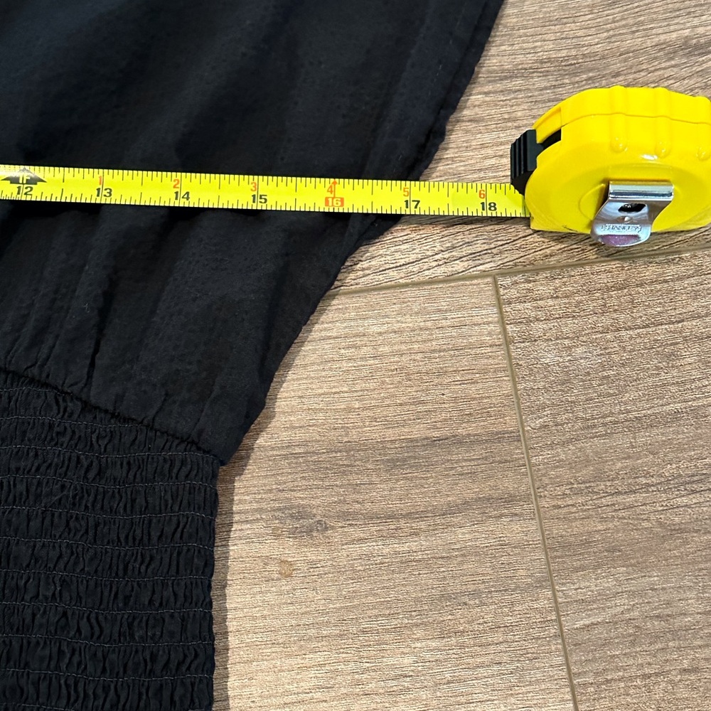 Madewell Black Smocked-Waist Maxi Dress with Cap Sleeves - Picture 11 of 13